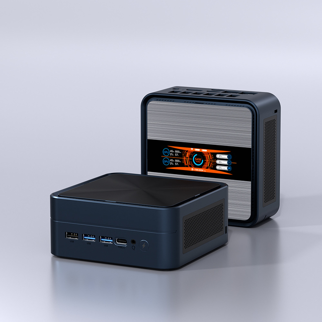 Hot Sale Mini PC AMD Ryzen R5 6600U R7 6800H High Performance 16GB LPDDR5 6400Mhz LAN Small Portable Desktop AI PC Mini Computer
