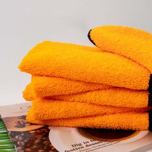 40*40cm Serviette d'essuyage de voiture Chiffon de nettoyage de <span class=keywords><strong>moto</strong></span> 60x90 Serviette de siège de voiture double face durable Serviette de séchage de voiture en microfibre - Product Image 4