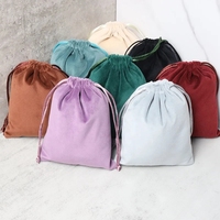 Sac en velours noir personnalisé avec cordon de serrage, sac en velours pour produits ménagers, sacs en velours avec logo