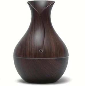 Wholesale <b>Air</b> <b>Humidifier</b> Essential Oil Diffuser Quiet Mist Sprayer Car Purifier Aroma Humidificador Mini Wood for Bedroom 130ML - Product Image 1