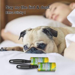 Dính dính giấy Bàn chải tóc bụi Fluff gàu Lint Con lăn <span class=keywords><strong>Remover</strong></span> - Product Image 3