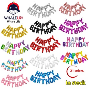 Juego <span class=keywords><strong>de</strong></span> globos <span class=keywords><strong>de</strong></span> papel <span class=keywords><strong>de</strong></span> aluminio <span class=keywords><strong>de</strong></span> feliz <span class=keywords><strong>cumpleaños</strong></span> <span class=keywords><strong>de</strong></span> 16 pulgadas letras en inglés <span class=keywords><strong>para</strong></span> Fiesta infantil primer <span class=keywords><strong>cumpleaños</strong></span> del bebé día <span class=keywords><strong>de</strong></span> la madre - Product Image 1