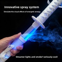 Épée de samouraï japonaise en plastique LED lumineuse, 100 cm, grande taille, accessoire d'anime, cadeau unisexe