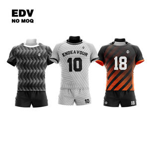 Venta caliente ropa de rugby para mujeres con tela elástica Custom Club Rugby Jersey Kits bordado Rugby Jersey - Product Image 5
