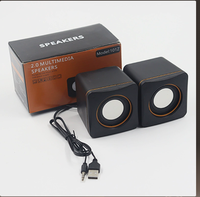 Haut-parleur USB pour ordinateur portable, mini haut-parleur avec design magnétique 02A, sans batterie, sans microphone intégré