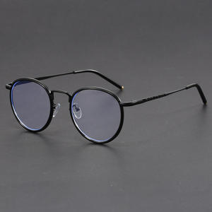 Gafas Redondas Retro Anti-Luz Azul con Lentes AC para Miopía, Alta Miopía, Unisex, Adultos, Gafas de Sol Marrones - Product Image 5