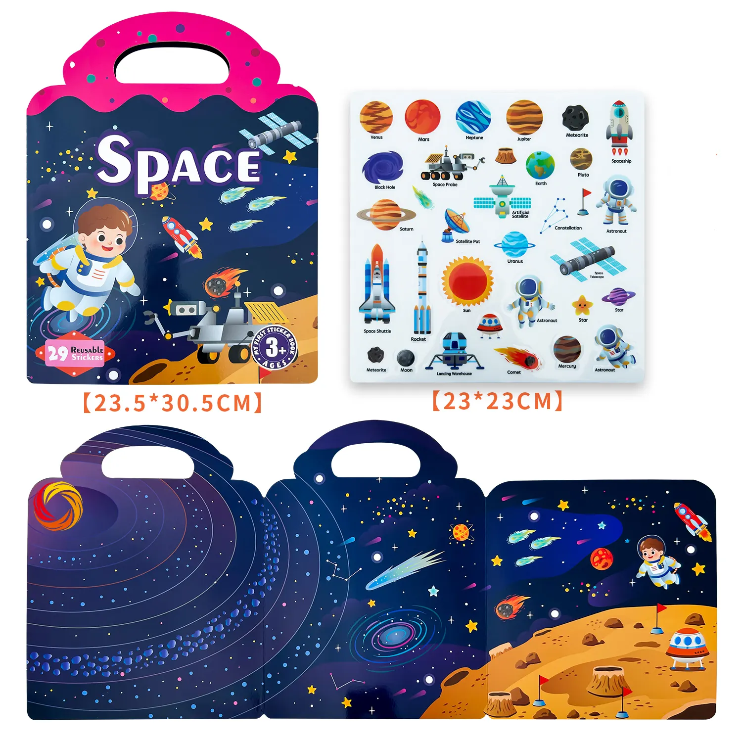 2024 Insect Nieuw Ontwerp Kleuring Kids Sticker Boek Verwijderbare Custom Sticker Boek Afdrukken Voor Kinderen