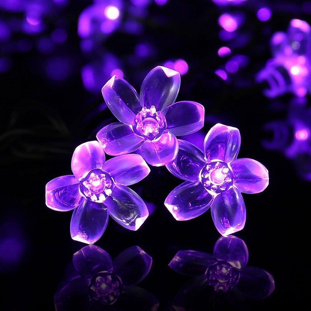 7m 50LED colorful flower decoration led cherry blossom christmas tree light