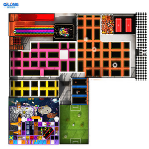 Nhà Máy Tùy Chỉnh Thiết Kế Trong Nhà <span class=keywords><strong>Trampoline</strong></span> Công Viên Thiết Bị Của Tập Thể Dục <span class=keywords><strong>Trampoline</strong></span> Với Dodge Ball - Product Image 5