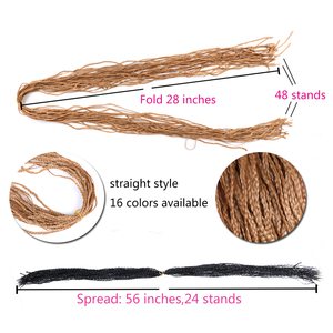 Vente en gros Tresses synthétiques pour cheveux ombrés ondulés torsadés à boucles profondes tresses de rivière boîte au <span class=keywords><strong>crochet</strong></span> à trame unique - Product Image 6
