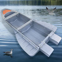 Bateau de pêche pliable en plastique stable pour la navigation à la voile et les activités de plongée