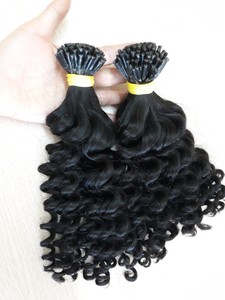 Mini-I-tip Prebonded Extensiones de cabello virgen vietnamita Keratin Stick Tip Hair - Product Image 2