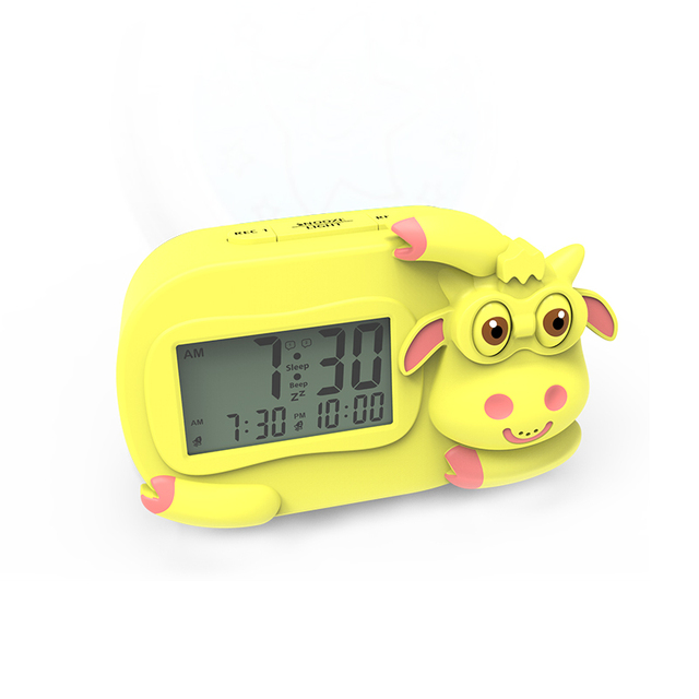 Hot-selling Animal Clock Cute Design New Digital Alarm Clock Zazu Sam Sleep Trainer with Night Lamp Function