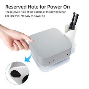Soporte de Escritorio Honcam para Mac Mini M4/M4 Pro, Base Antipolvo para Computadora, Soporte de Disipación de Calor, Base de Enfriamiento de Aleación de Aluminio - Product Image 2
