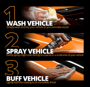 CERAKOTE Platinum Rapid Ceramic Paint Sealant Spray 14 Oz. Brillance maximale 50 fois plus intense, extrêmement hydrophobe, pour voitures, garantie 5 ans - Product Image 3