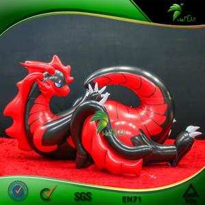 Juguete Inflable Gigante de Dragón de 3m, Rojo y Negro Brillante, <span class=keywords><strong>Goodra</strong></span> Flotante, Diseño Hongyi - Product Image 2