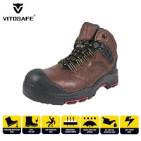 Chaussures de sécurité en acier de haute qualité pour l'industrie, bottes unisexes imperméables pour l'hiver, résistantes aux acides et aux huiles