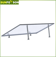 Kit rak dudukan tenaga surya portabel, untuk Panel PV di atap datar atau tanah terbuka, sistem DIY pemasangan cepat