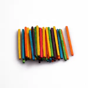 wooden safety assorted colored match splints birch wood match splints wooden natural color