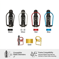 Support de bouteille réglable en alliage d'aluminium pour VTT et vélo de route, 5 couleurs, accessoire de cyclisme, porte-bouteille de vélo