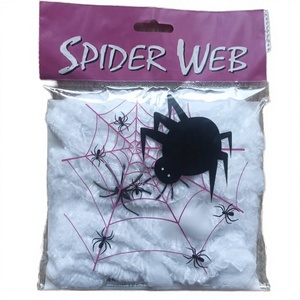 Telarañas Espeluznantes de Halloween - Decoración Moderna de Telaraña Elástica Blanca para Casa Embrujada, Bar, Habitación, Decoración del Hogar, ZF Global Export - Product Image 2