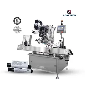 LOM ZE511 Horizontal Tube Real-Time Self-Adhesive QR Code Barcode Online Labeling Machine for Apparel Automatic Label Printing