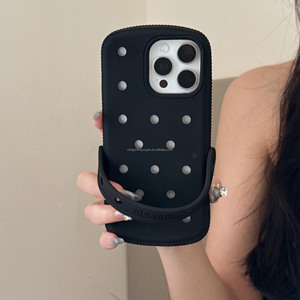 Ốp lưng điện thoại mềm cao su chống sốc có lỗ DIY dành cho 17 16 15 13 Pro, mới, có lỗ DIY - Product Image 5