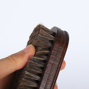 100% morbido vero crine di cavallo spazzola con manico in legno vero crine di cavallo setole per la cura della pelle - Product Image 2