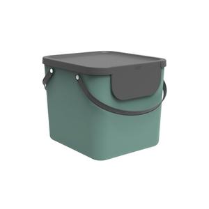 Cestini per Rifiuti Bianchi e Verde Scuro 40x35.8x34cm 40LT - Product Image 1