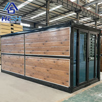 Vente en gros de maison conteneur préfabriquée pliante prête à expédier bâtiment étanche maison pliable préfabriquée portable et mobile petite maison