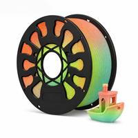Rainbow Gradient PLA 3D-printerfilament 1,75 mm 1 kg spoel 0,02 mm tolerantie voor AnyCubic-printers