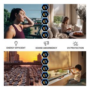 ظلال خلوية مخصصة نهارية ليلية مزدوجة من الأعلى إلى الأسفل لأعلى خلية مفردة للنوافذ - Product Image 4