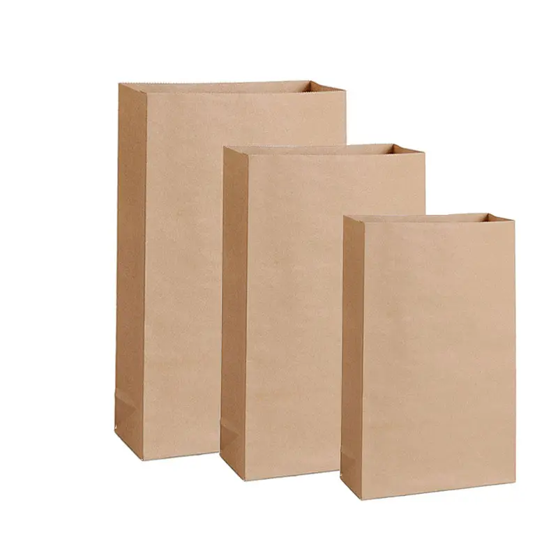 Bolsas de embalaje de comida rápida de supermercado de alta calidad al por mayor bolsas de embalaje de papel ecológicas