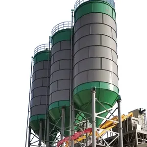 Estructura estable, silos de cemento y cal de 10 toneladas