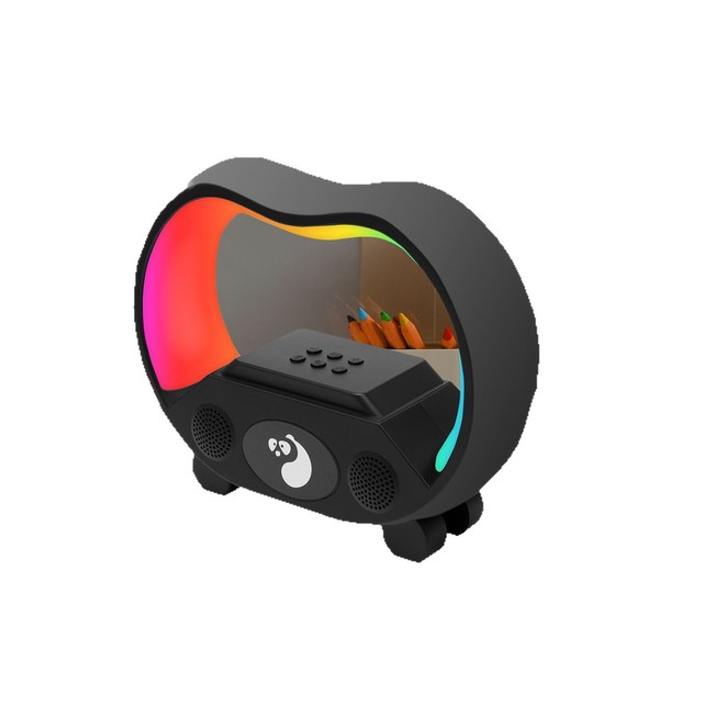 TBFIT G Lamp Speaker Wireless Charger Led Desk Lamp Musical Alarm Clock Light Night RGB Alarm Clock Wireless Chargers Lamp