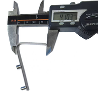 Clip à ressort plat en acier de marque BJH personnalisé pour tube de pagaie de kayak en forme de V, 2 boutons, une plaque, capacité de charge de 10 lb, modèle