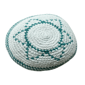 Yihaoyi Nouveau style Vente en gros Kippa juive en coton tricoté Yarmulka Motif Étoile de David Respirant Bar Mitzvah Mariage Brit Mila - Product Image 3