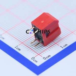 DSDP02LHGET DIP Switch Through hole Component (THT) Switch Piano Key Single Pole Single Throw 2 2.54mm - Product Image 2