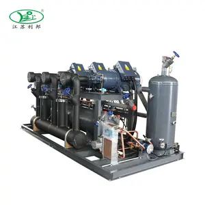 Unidade de condensação paralela de três parafusos, unidade de resfriamento a ar, unidade automática para caminhada móvel em armazenamento refrigerado