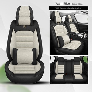 Housse de siège en cuir de luxe coussin de siège auto housses de siège auto en cuir - Product Image 6