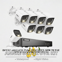 Kit de caméra CCTV AHD XVR 4 canaux, vision nocturne HD, étanche, surveillance extérieure, système de sécurité domestique DVR, HDD CMOS