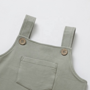 Eco-vriendelijke biologische katoenen French Terry baby- en peuterbroekjes voor meisjes en jongens, kinderbroekjes met bretels - Product Image 6