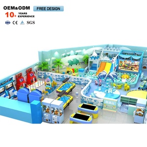 Ensemble de jeux souples bleus pour enfants, aire de jeux intérieure préférée des enfants et matériau en mousse pour restaurants et parcs d'attractions - Product Image 3