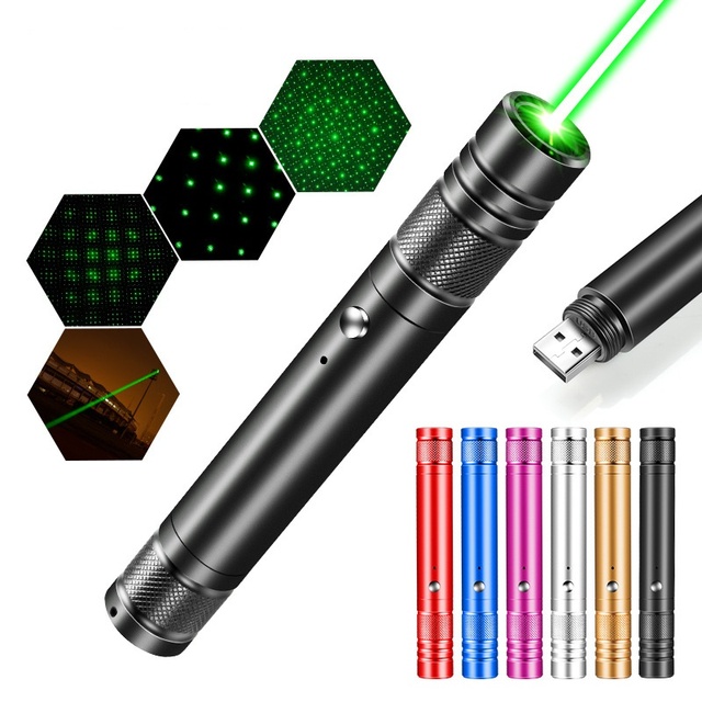 Shingel Ultra Long Range Laser Pointer USB Charge 3000 Meters High Power Green Red Light Laser Pointer for Hiking Cat Laser Toy