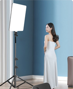 Большой размер, 19 дюймов, 192 лампа для видеокамеры, студийная 3-цветная Светодиодная лампа с регулируемой яркостью, большая плоская панель со штативом - Product Image 5