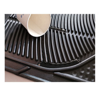 Accessoires automobiles, tapis de voiture universels antidérapants en caoutchouc 3D noir, ensemble complet de 4 pièces, épaisseur 2 mm, sans motif, protection