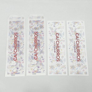 Bolsa de Papel para Empacar Churros Personalizada, Bolsa de Papel Glassine Plana Resistente a la Grasa de Grado Alimenticio - Product Image 4