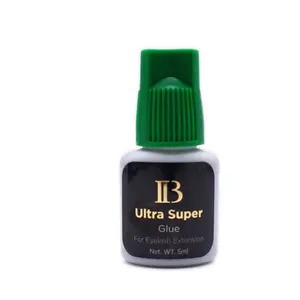 I-Beauty Ultra Super kleber 5ml Individuelle schnell trocknende Wimpern verlängerungen anpassen Grüne Lippe IB Wimpern kleber Private Label OEM ODM