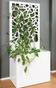 Jardinière en métal galvanisé Forson avec treillis et roues, hauteur 6 pieds, pour <span class=keywords><strong>la</strong></span> maison et le jardin, <span class=keywords><strong>service</strong></span> de modélisation 3D - Product Image 4