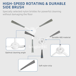 Xiaomi Robot <span class=keywords><strong>Vacuum</strong></span> x20 <span class=keywords><strong>Plus</strong></span> apto para <span class=keywords><strong>X10</strong></span> +/ X20 +/ X20 <span class=keywords><strong>Plus</strong></span> cepillo lateral de rodillo principal filtro Hepa almohadilla de tela de mopa piezas de bolsa de polvo - Product Image 3